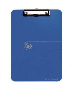Herlitz Klemmbrett 11226396 DIN A4 PS opak blau