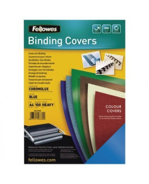 Fellowes Deckblatt Chromolux 5378203 DIN A4 blau 100St./Pack.