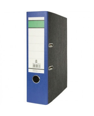 Ordner DIN A4 80mm Recycling Pappe blau