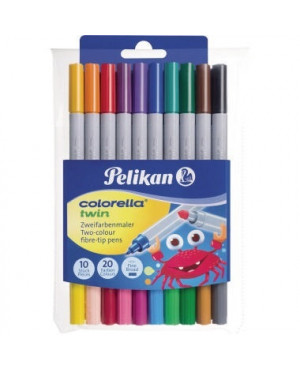 Pelikan Colorella twin C304 20 Farben 2 Strichbreiten Pa=10St