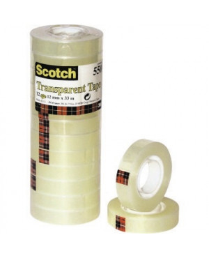 SCOTCH Klebeband transparent 550 12mmx33m Pa=12St