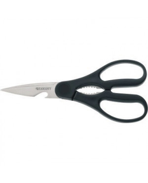 Schere Multi Allround 20cm Kunststoffgriff+Flaschenöffner sw