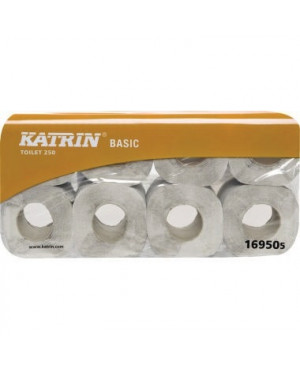 Katrin Toilettenpapier Basic 169505 250Blatt 2lagig weiß 8 Rl./Pack.
