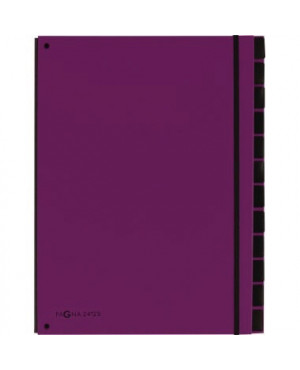 PAGNA Pultordner 24129-12 34x26,5x2cm 12Fächer lila