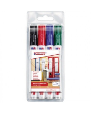 edding Permanentmarker 3000 4-3000-4 1,5-3 mm 4 St./Pack.