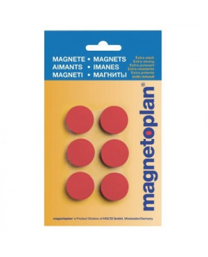 magnetoplan Magnet Discofix Hobby 16645606 25mm rt 6 St./Pack