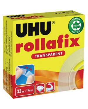 UHU Klebefilm rollafix 36265 19mmx33m transparent