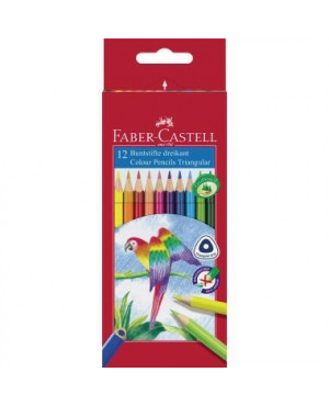 Faber-Castell Farbstift 116512 dreikant sortiert 12 St./Pack.