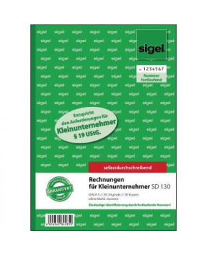 Sigel Rechnung SD130 DIN A5 selbstdurchschreibend 2x50Blatt