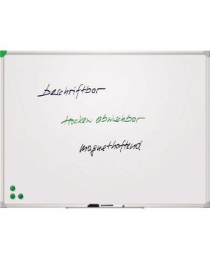 Franken Schreibtafel U-Act! Line SC929012 emailliert 90x120cm weiß