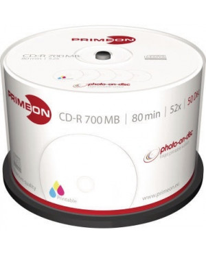 PRIMEON CD-R 2761105 52x 700MB 80Min. Spindel 50 St./Pack.