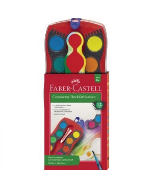 FABER CASTELL Farbkasten Connector 125030 12Farben