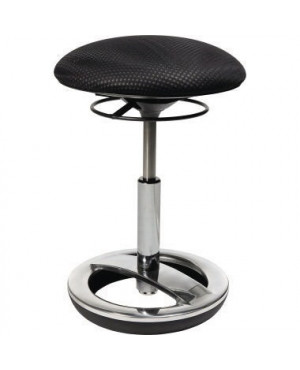 TOPSTAR Hocker Sitness Bob SU49BR0 Fuß chrom Bezug schwarz