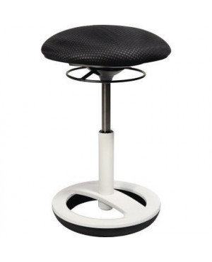 TOPSTAR Hocker Sitness Bob SU43BR0 Fuß weiß Bezug schwarz