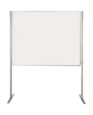 Ultradex Stellwand 747408 150x120cm beids. Whiteboard Stabfuß weiß