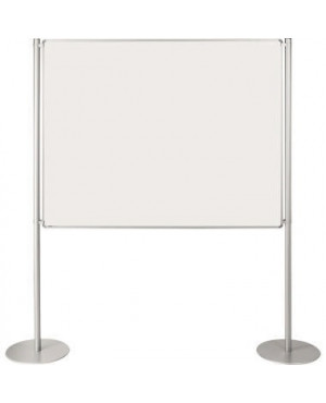 Ultradex Stellwand 749308 200x120cm beids. Whiteboard Tellerfuß weiß
