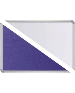 Ultradex Stellwand 747518 200x120cm Filz/Whiteboard Stabfuß ws/bl