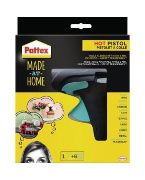 Pattex Heißklebepistole HOT PISTOL PMHHS +6x20g Heißklebesticks