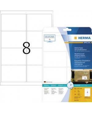 HERMA Folienetikett 8331 99,1x67,7mm weiß 200 St./Pack.