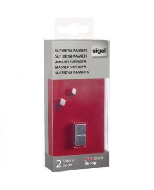 Sigel Magnet SuperDym C5 GL191 10x10x10mm silber 2 St./Pack.