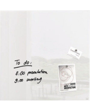 Sigel Multifunktionstafel artverum GL111 480x480x15mm Glas weiß