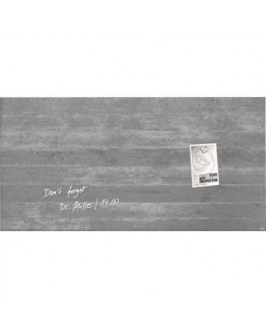Sigel Multifunktionstafel artverum GL148 910x460x15mm Sichtbeton grau
