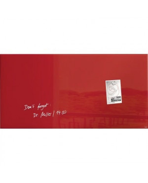 Sigel Multifunktionstafel artverum GL147 910x460x15mm Glas rot
