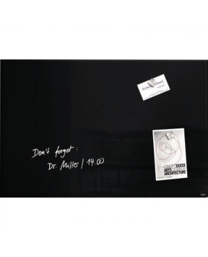 Sigel Multifunktionstafel artverum GL120 60x40cm Glas schwarz