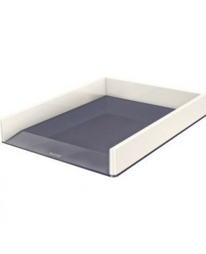 Leitz Briefkorb WOW 53611001 DIN A4 PS weiß/grau