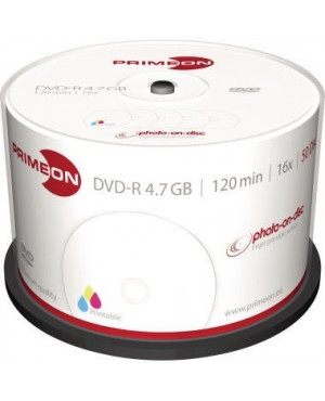PRIMEON DVD-R 2761206 16x 4,7GB 120Min. bedruckbar 50 St./Pack.