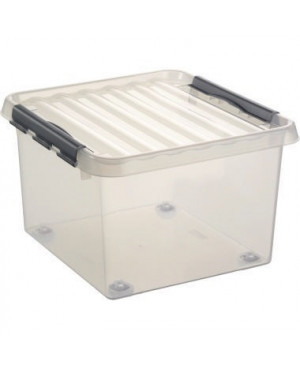 Sunware Aufbewahrungsbox Q-line H6163202 26l 40x40x28cm Rollen tr