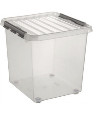 Sunware Aufbewahrungsbox Q-line H6163002 38l 40x40x40cm Rollen tr