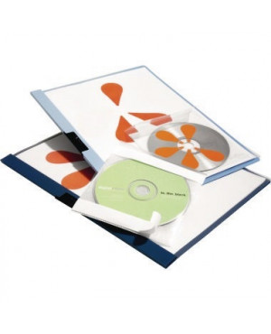 DURABLE CD/DVD Hülle FIX 521019 160x241x6,5mm PP tr 10 St./Pack