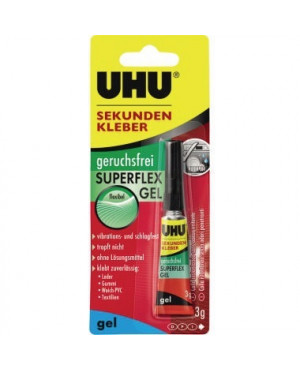 UHU Sekundenkleber SUPERFLEX GEL 45565 3g