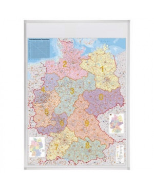 Franken Kartentafel KA440M 100x140cm PLZ-Karte Deutschland