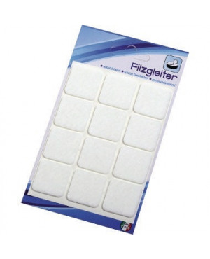 Möbelfilzgleiter 40QM 3,5cm weiss 12 St./Pack.