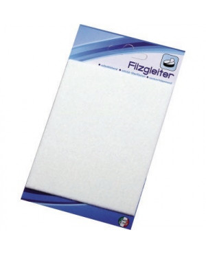 Möbelfilzgleiter 40P 9,5x12cm weiss