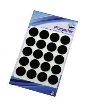 Möbelfilzgleiter 41RS 2cm braun 20 St./Pack.