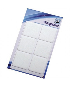 Möbelfilzgleiter 40QL 5cm weiss 6 St./Pack.