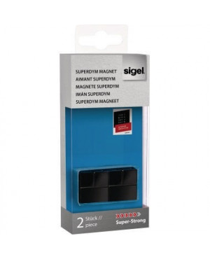 Sigel Magnet Cube Design GL722 20x20x20mm sw 2 St./Pack.