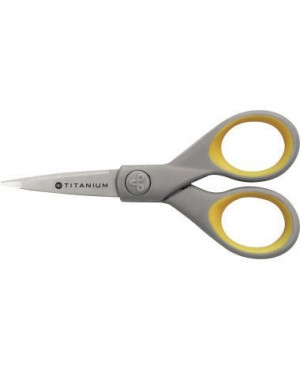 Westcott Schere Titanium Super E-30449 00 10cm grau/gelb