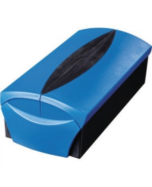HAN Visitenkartenbox VIP 2000-94 f. 500Karten schwarz/blau +Register