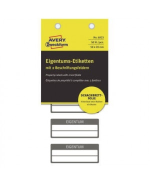 Avery Zweckform Eigentumsetikett 6923 VOID 50x20mm sw 50 St./Pack.