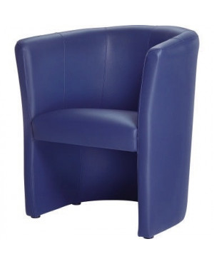 Sessel Kunstleder 690x770x630mm dunklelblau