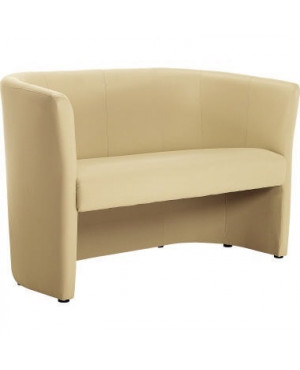 Sofa Kunstleder 1.275x765x615mm beige