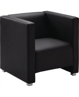 Sessel PU Leder 700x700x700mm schwarz