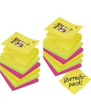 Post-it Haftnotiz Super Sticky R330S9+3 Z-Notes Promo 12 St./Pack.