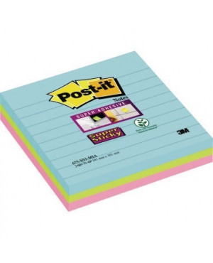 Post-it Haftnotiz Super Sticky Miami 675-S3M 101x101mm 3 St./Pack.