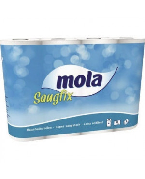 Mola Küchenrolle Saugfix 202100 3lagig 51Blatt 4 Rl./Pack.