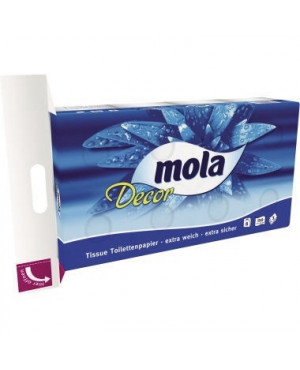 Mola Toilettenpapier Decor 201910 3lagig 150Blatt 8 Rl./Pack.